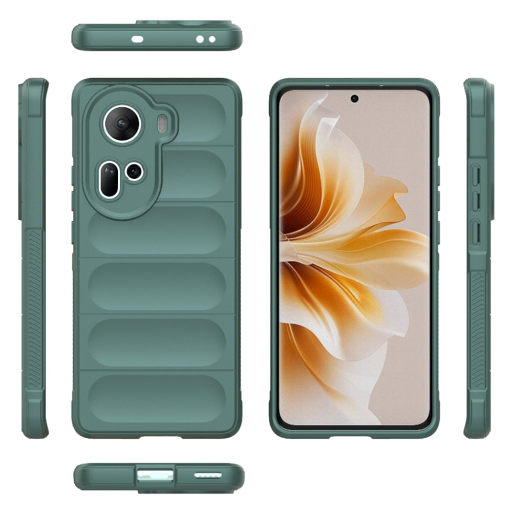 Husa de protectie Techsuit Magic Shield compatibila cu Oppo Reno11, acoperire spate, verde