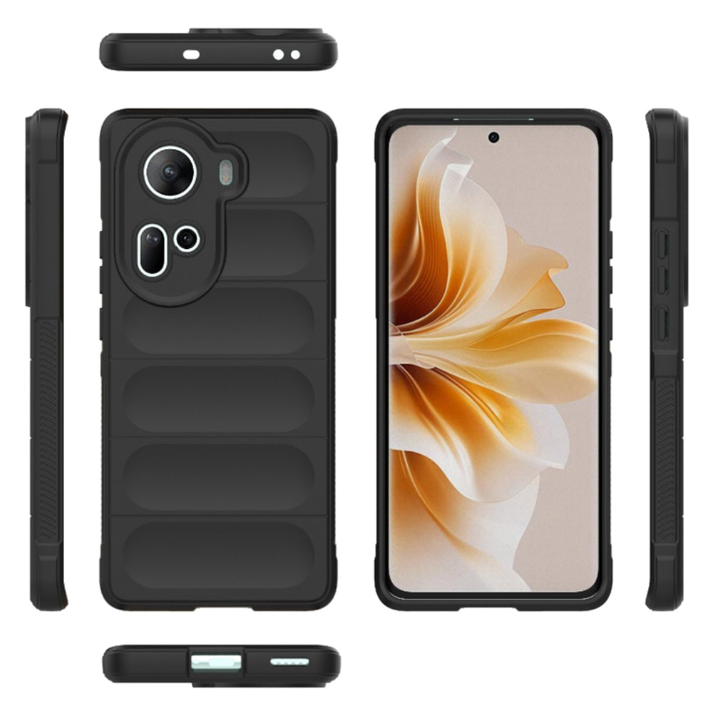 Husa de protectie Techsuit Magic Shield compatibila cu Oppo Reno11, acoperire spate, negru