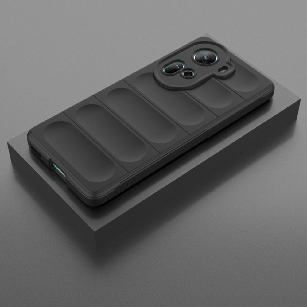 Husa de protectie Techsuit Magic Shield compatibila cu Oppo Reno11, acoperire spate, negru
