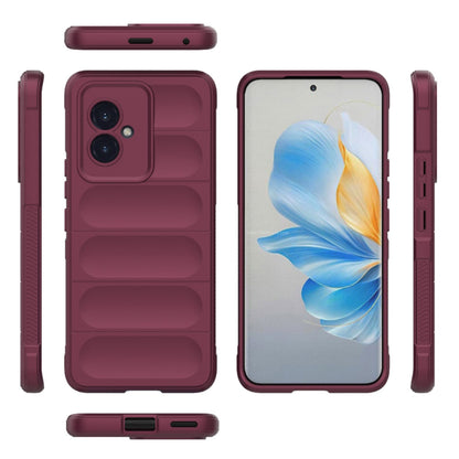 Husa de protectie Techsuit Magic Shield compatibila cu Honor 100, acoperire spate, visiniu