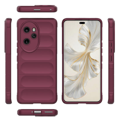 Husa de protectie Techsuit Magic Shield compatibila cu Honor 100 Pro, acoperire spate, visiniu