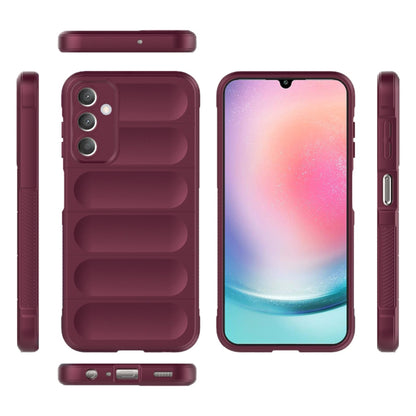 Husa de protectie Techsuit Magic Shield compatibila cu Samsung Galaxy A25 5G, acoperire spate, visiniu