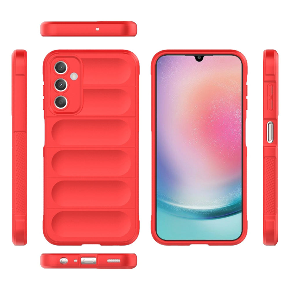 Husa de protectie Techsuit Magic Shield compatibila cu Samsung Galaxy A25 5G, acoperire spate, rosu