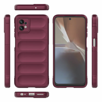 Husa de protectie Techsuit Magic Shield compatibila cu Motorola Moto G32, acoperire spate, visiniu