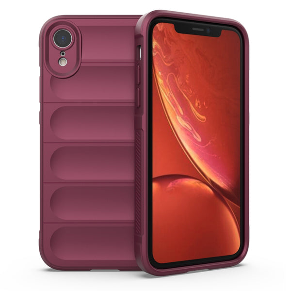 Husa de protectie Techsuit Magic Shield compatibila cu Apple iPhone XR, acoperire spate, visiniu