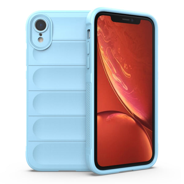 Husa de protectie Techsuit Magic Shield compatibila cu Apple iPhone XR, acoperire spate, albastru inchis