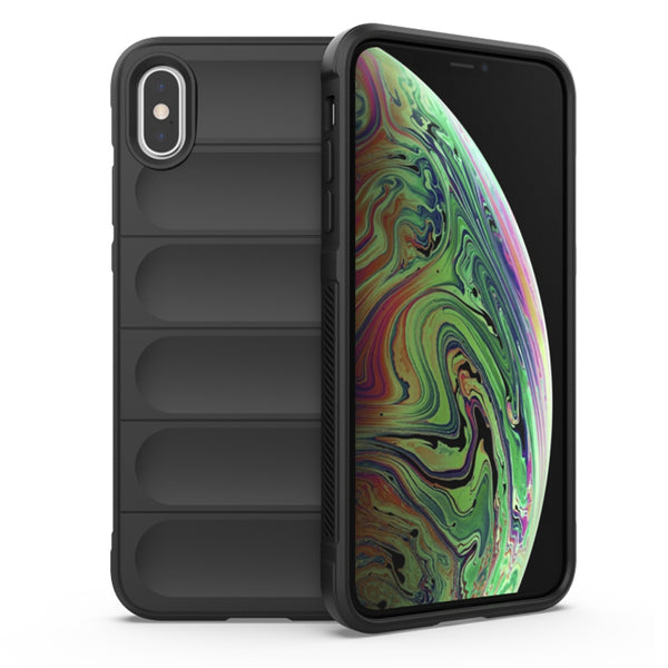 Husa de protectie Techsuit Magic Shield compatibila cu Apple iPhone X, acoperire spate, negru