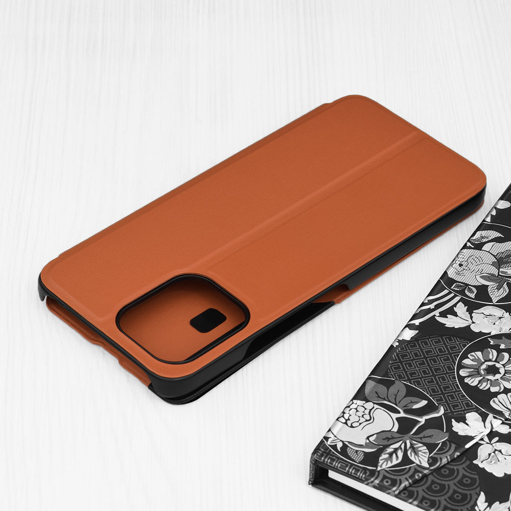 Husa de protectie Techsuit eFold Series compatibila cu Xiaomi Redmi 12 4G, acoperire spate, oranj