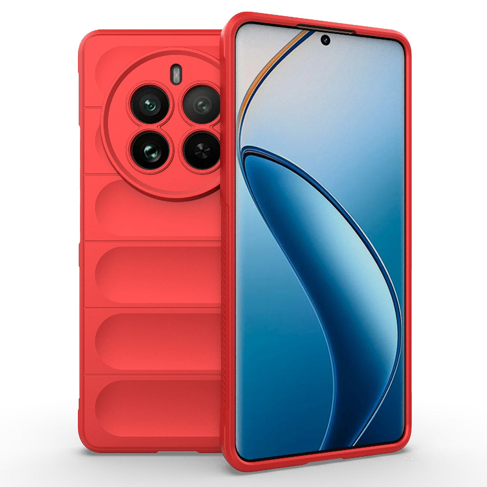 Husa de protectie Techsuit Magic Shield compatibila cu Realme 12 Pro, acoperire spate, rosu
