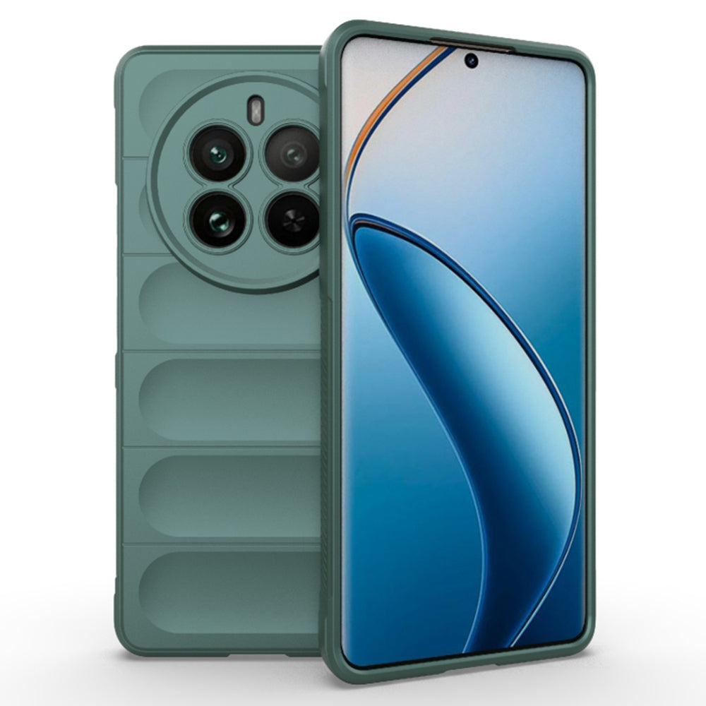 Husa de protectie Techsuit Magic Shield compatibila cu Realme 12 Pro, acoperire spate, verde