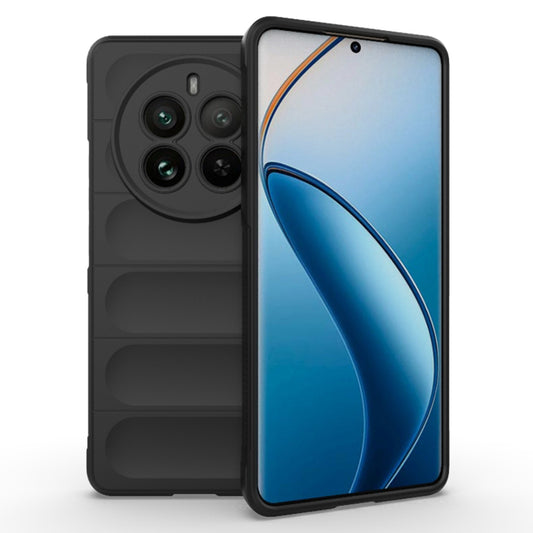 Husa de protectie Techsuit Magic Shield compatibila cu Realme 12 Pro Plus, acoperire spate, negru
