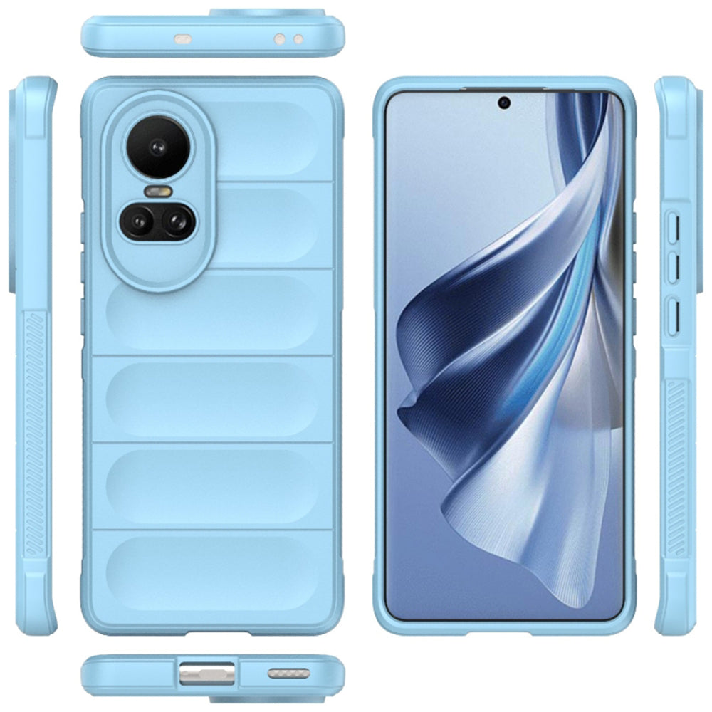 Husa de protectie Techsuit Magic Shield compatibila cu Oppo Reno10, acoperire spate, albastru inchis