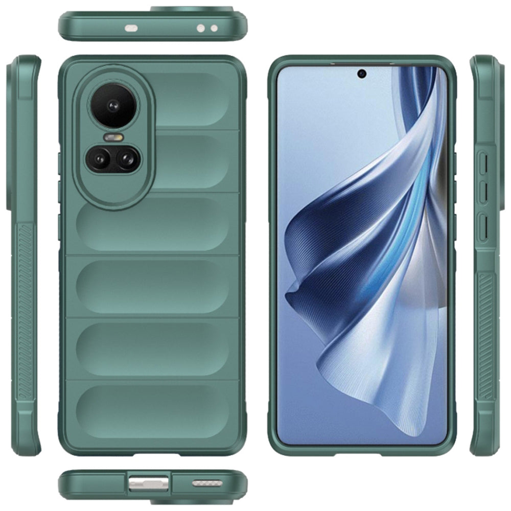 Husa de protectie Techsuit Magic Shield compatibila cu Oppo Reno10, acoperire spate, verde