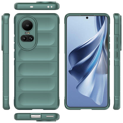 Husa de protectie Techsuit Magic Shield compatibila cu Oppo Reno10 Pro, acoperire spate, verde