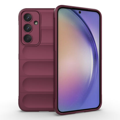 Husa de protectie Techsuit Magic Shield compatibila cu Samsung Galaxy A54, acoperire spate, visiniu