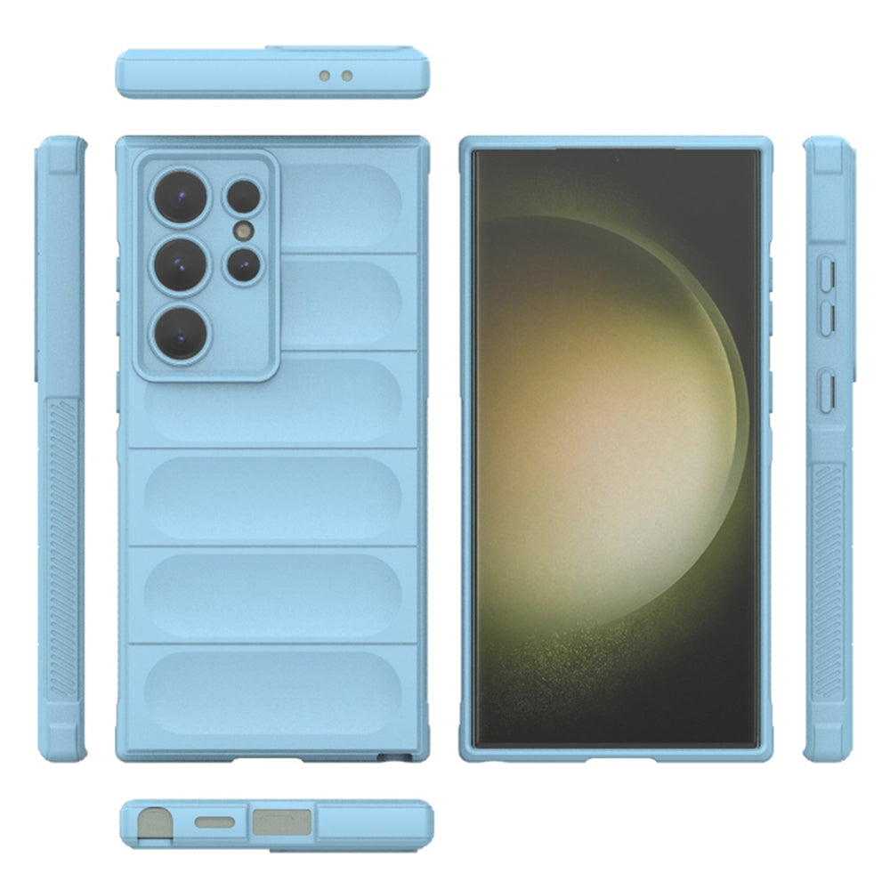 Husa de protectie Techsuit Magic Shield compatibila cu Samsung Galaxy S23 Ultra, acoperire spate, albastru inchis