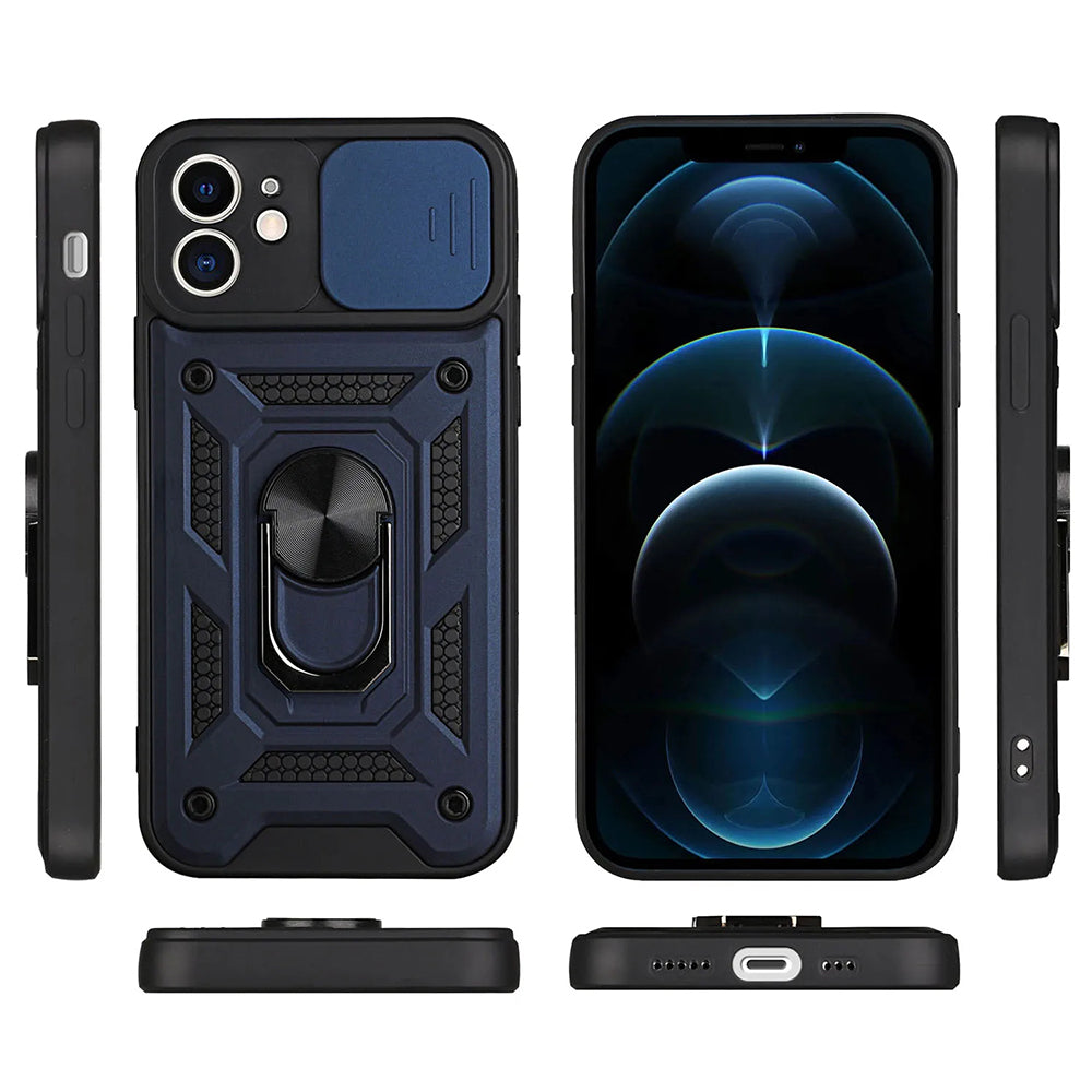 Husa de protectie Techsuit CamShield Series compatibila cu Apple iPhone 11, acoperire spate, albastru