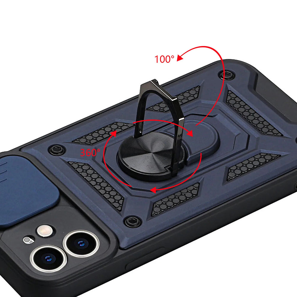 Husa de protectie Techsuit CamShield Series compatibila cu Apple iPhone 11, acoperire spate, albastru