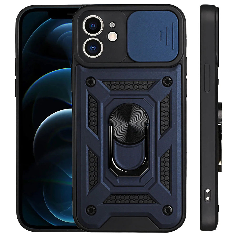 Husa de protectie Techsuit CamShield Series compatibila cu Apple iPhone 11, acoperire spate, albastru