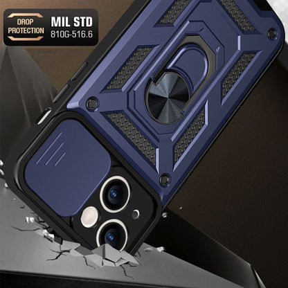 Husa de protectie Techsuit CamShield Series compatibila cu Apple iPhone 13, acoperire spate, albastru