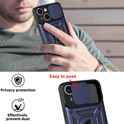Husa de protectie Techsuit CamShield Series compatibila cu Apple iPhone 13, acoperire spate, albastru