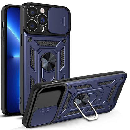 Husa de protectie Techsuit CamShield Series compatibila cu Apple iPhone 13 Pro Max, acoperire spate, albastru