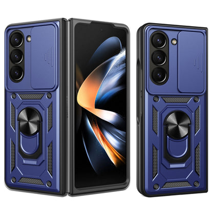 Husa de protectie Techsuit CamShield Series compatibila cu Samsung Galaxy Z Fold5, acoperire spate, albastru