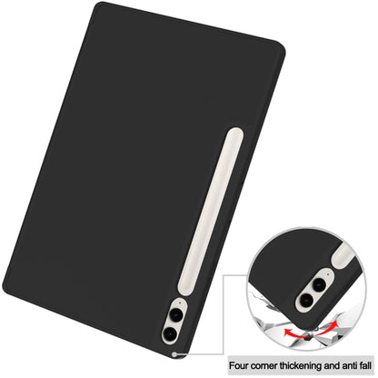 Husa de protectie pentru tableta Techsuit Flex Trifold compatibila cu Samsung Galaxy Tab S9 FE Plus, negru, TPU