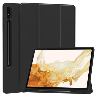 Husa de protectie pentru tableta Techsuit Flex Trifold compatibila cu Samsung Galaxy Tab S8, negru, TPU