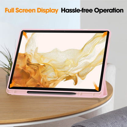 Husa de protectie pentru tableta Techsuit Flex Trifold compatibila cu Samsung Galaxy Tab S7, roz, TPU