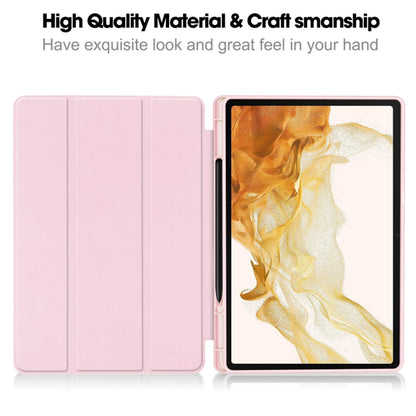 Husa de protectie pentru tableta Techsuit Flex Trifold compatibila cu Samsung Galaxy Tab S8, roz, TPU