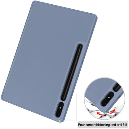 Husa de protectie pentru tableta Techsuit Flex Trifold compatibila cu Samsung Galaxy Tab S8, mov, TPU