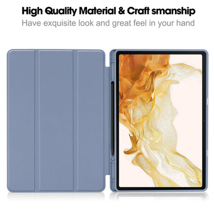 Husa de protectie pentru tableta Techsuit Flex Trifold compatibila cu Samsung Galaxy Tab S8, mov, TPU