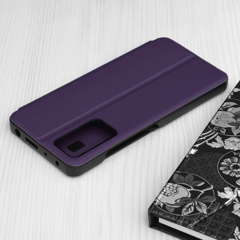Husa de protectie Techsuit eFold Series compatibila cu Xiaomi Redmi Note 12 Pro 5G, acoperire spate, mov