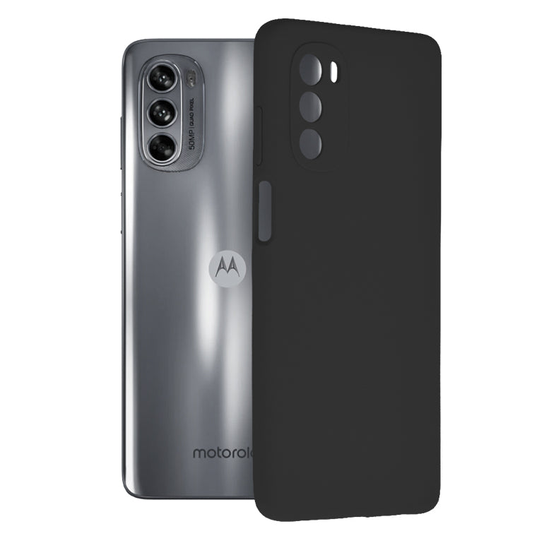Husa de protectie Techsuit Soft Edge Silicone compatibila cu Motorola Moto G62, acoperire spate, negru