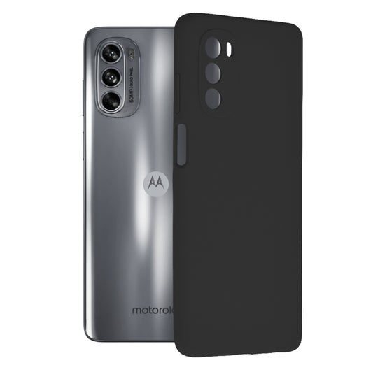 Husa de protectie Techsuit Soft Edge Silicone compatibila cu Motorola Moto G62, acoperire spate, negru