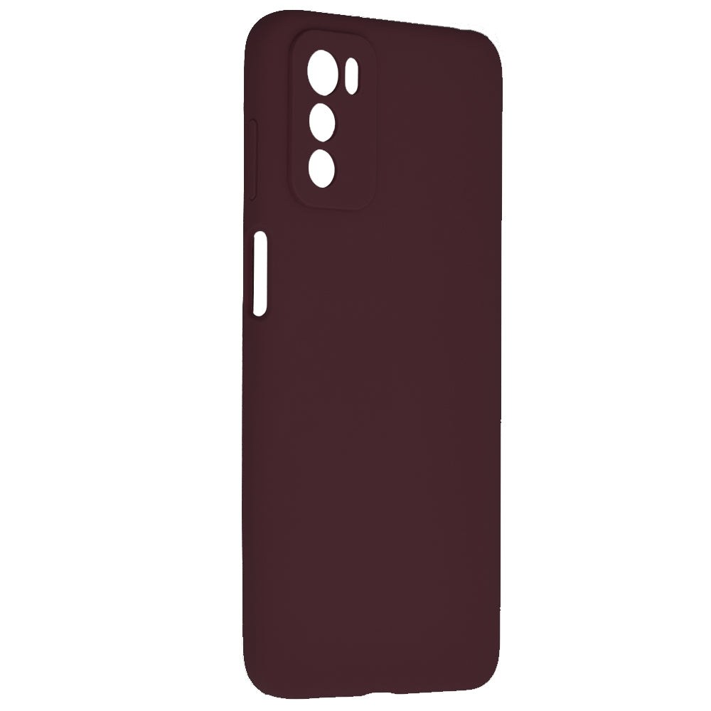 Husa de protectie Techsuit Soft Edge Silicone compatibila cu Motorola Moto G42, acoperire spate, visiniu
