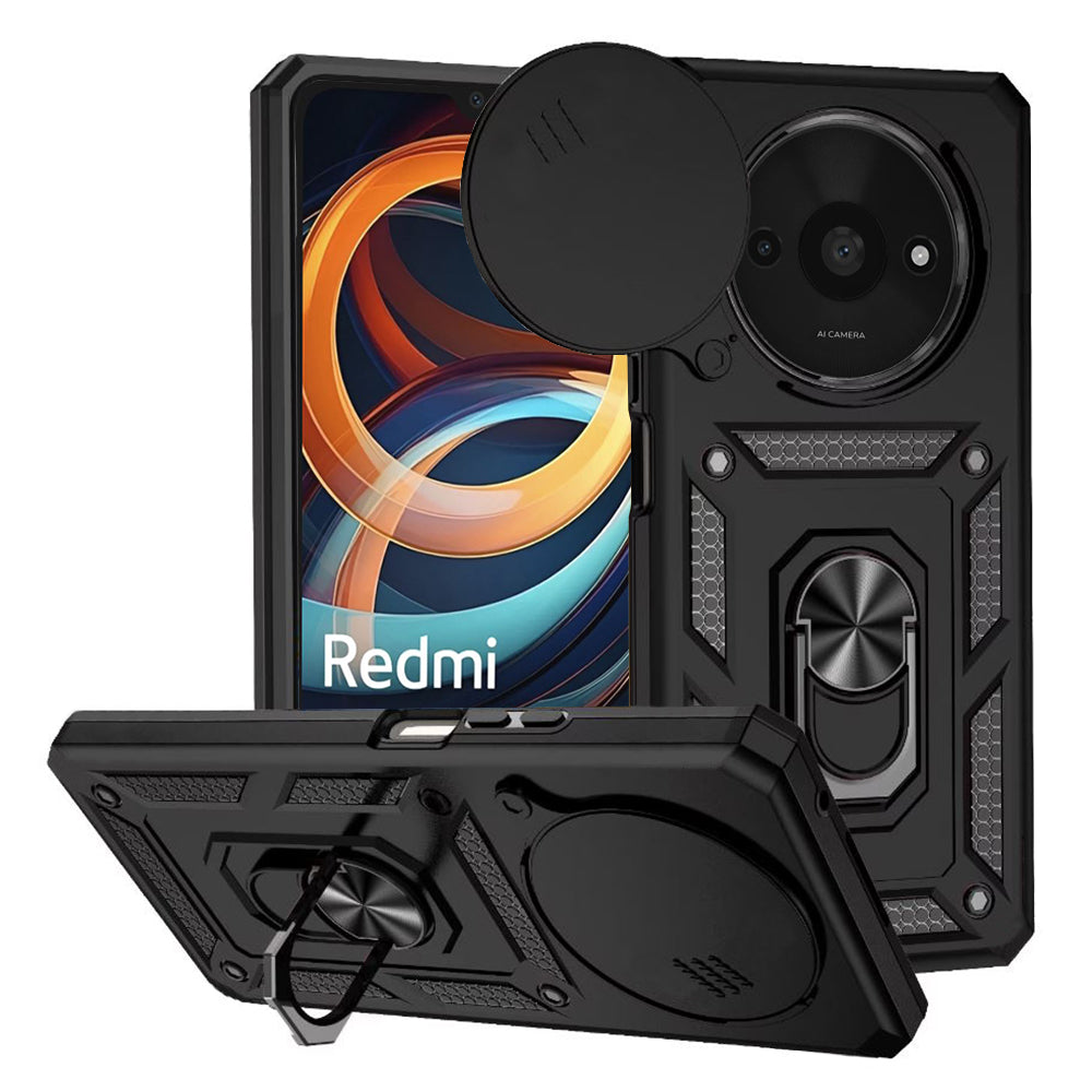 Husa de protectie Techsuit CamShield Series compatibila cu Xiaomi Redmi A3, acoperire spate, negru