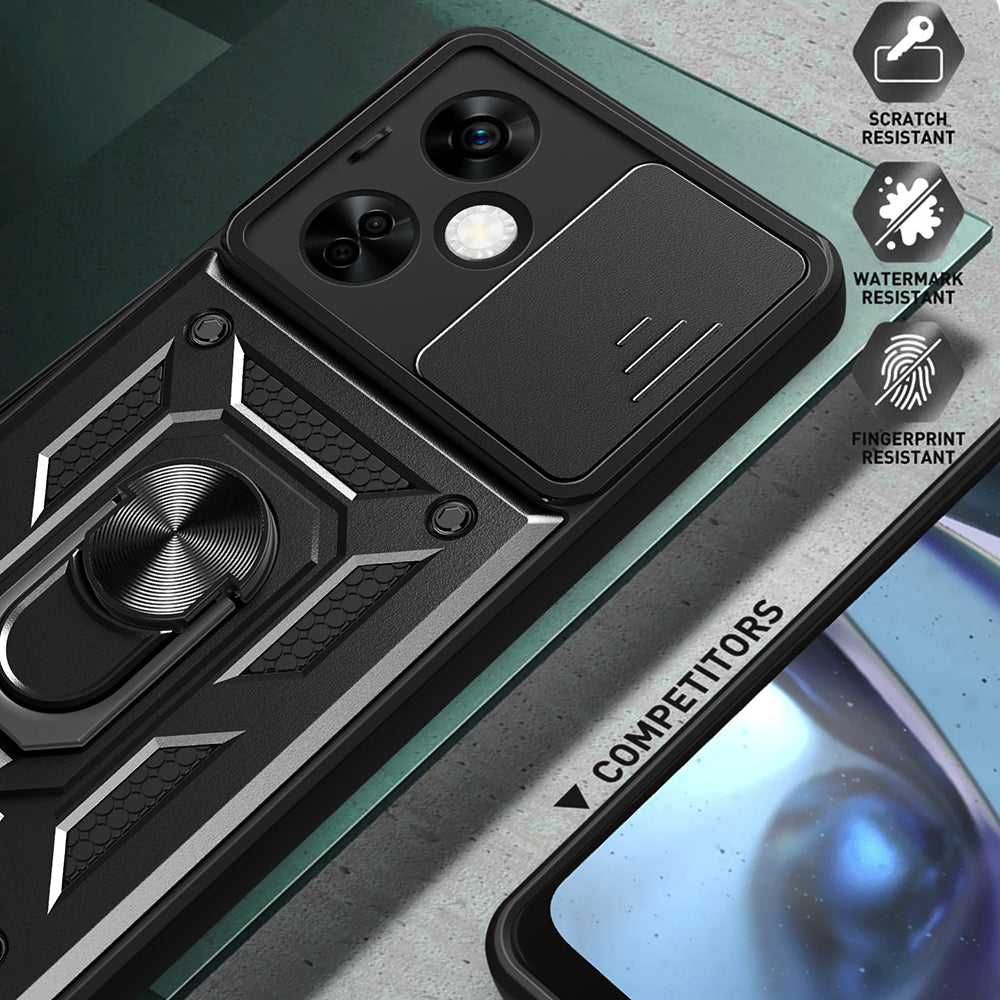 Husa de protectie Techsuit CamShield Series compatibila cu Huawei nova Y72, acoperire spate, negru