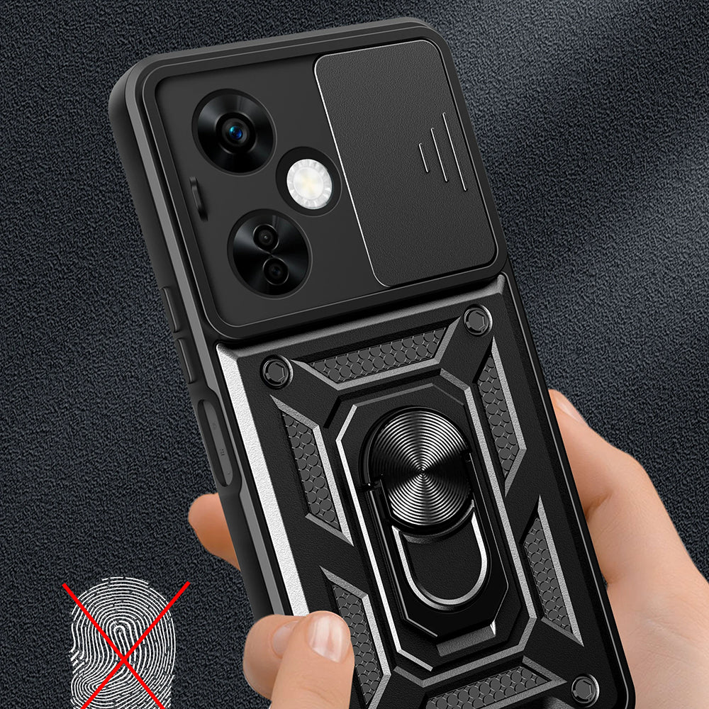 Husa de protectie Techsuit CamShield Series compatibila cu Huawei nova Y72, acoperire spate, negru