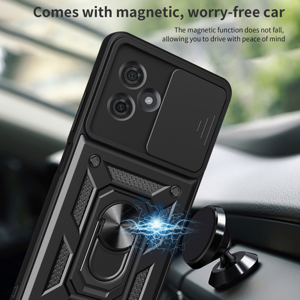 Husa de protectie Techsuit CamShield Series compatibila cu Motorola Moto G64, acoperire spate, negru