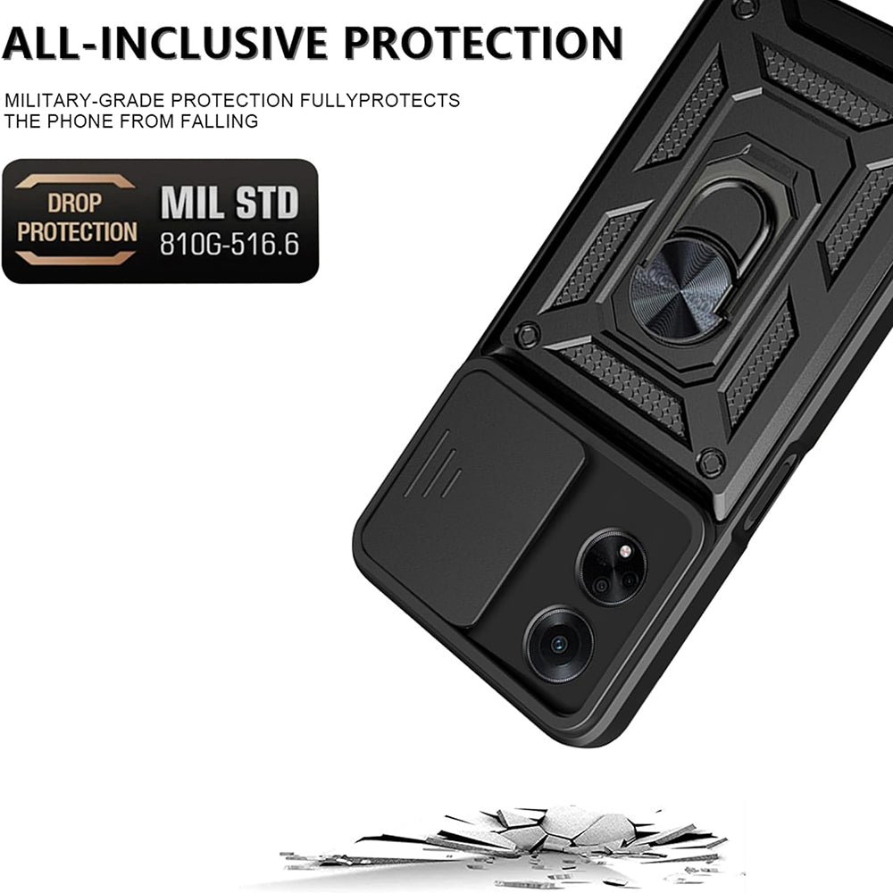 Husa de protectie Techsuit CamShield Series compatibila cu Oppo A98 5G, acoperire spate, albastru