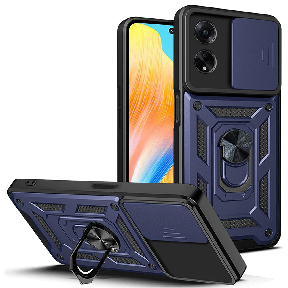 Husa de protectie Techsuit CamShield Series compatibila cu Oppo A98 5G, acoperire spate, albastru