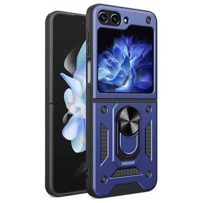 Husa de protectie Techsuit CamShield Series compatibila cu Samsung Galaxy Z Flip5, acoperire spate, albastru