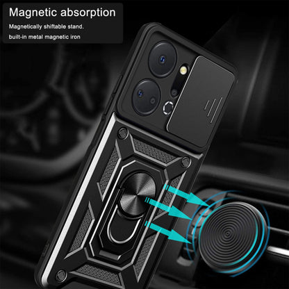 Husa de protectie Techsuit CamShield Series compatibila cu Honor X7a, acoperire spate, albastru