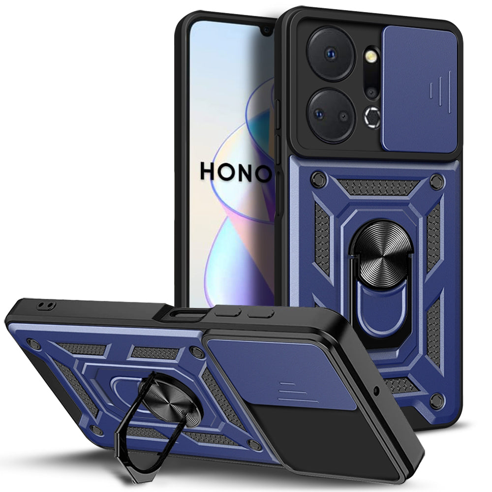 Husa de protectie Techsuit CamShield Series compatibila cu Honor X7a, acoperire spate, albastru