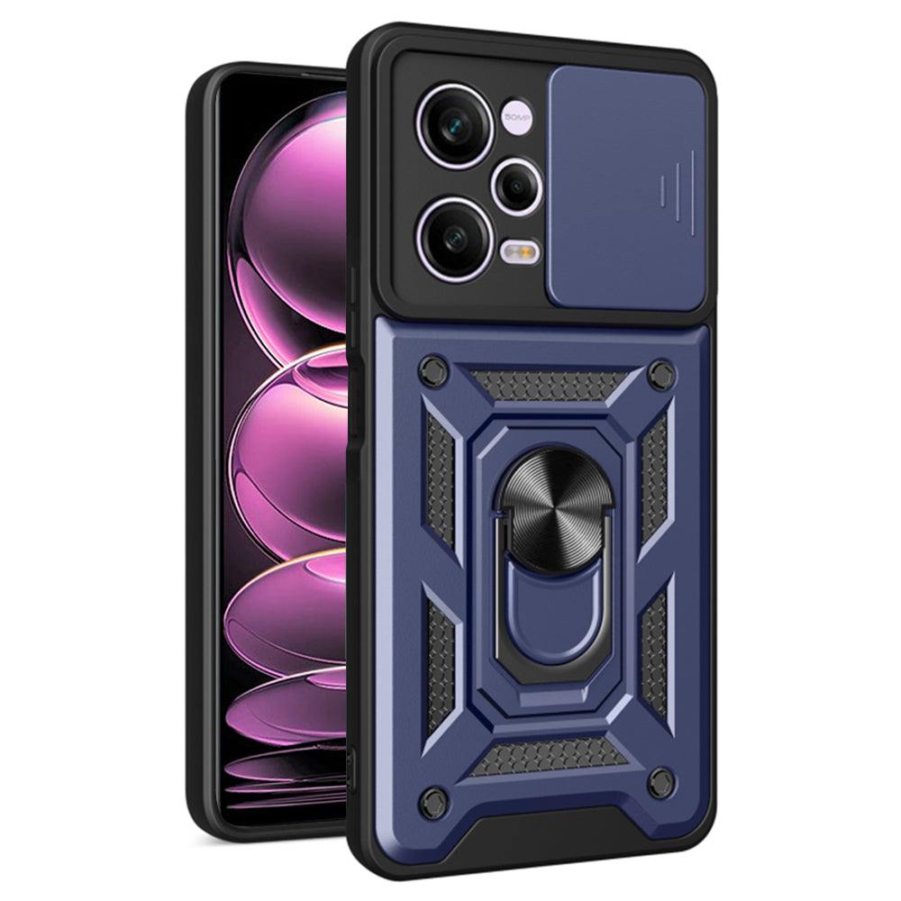Husa de protectie Techsuit CamShield Series compatibila cu Xiaomi Redmi Poco X5 Pro, acoperire spate, albastru