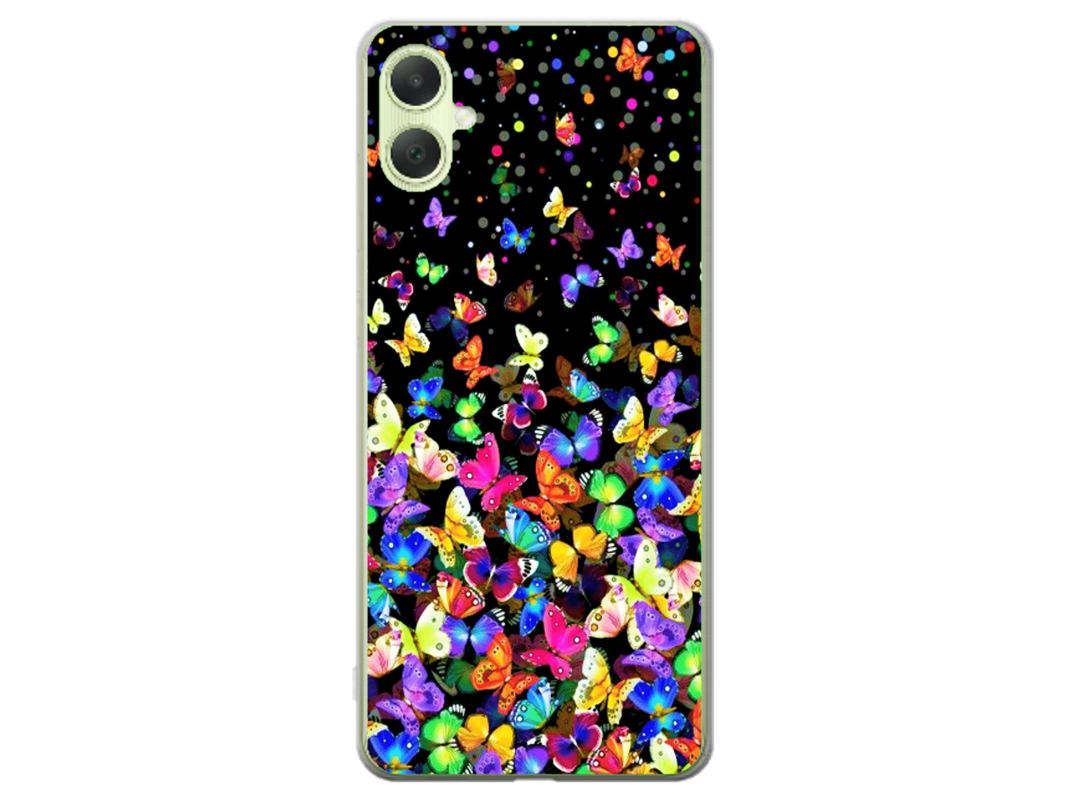 Husa Silicon HQCover compatibila cu Samsung Galaxy A31, model Fluturi, rezistenta la socuri si zgarieturi, SP1M00023