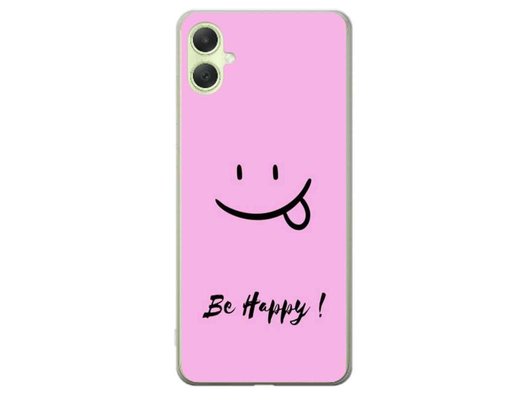Husa Silicon HQCover compatibila cu Samsung Galaxy A14 5G, model Be Happy, rezistenta la socuri si zgarieturi, SP1M00033