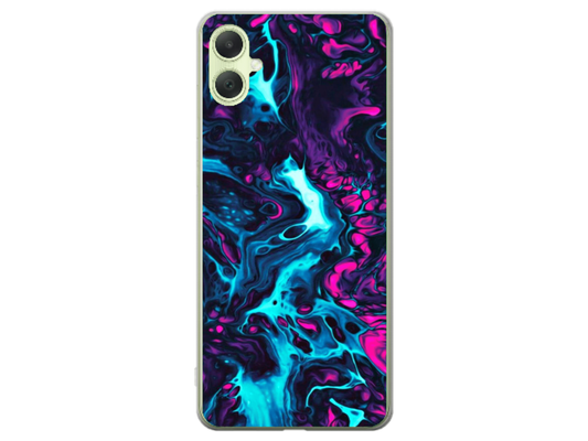 Husa Silicon HQCover compatibila cu Samsung Galaxy A05, model Explozie de culori v3, rezistenta la socuri si zgarieturi, SP1M00044